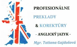 Profesionálne preklady + korektúry: angličtina