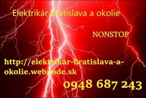 elektrikár Bratislava a okolie-NONSTOP