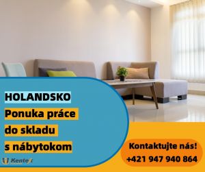 Ponuka práce – skladník/Holandsko/sklad s nábytkom/