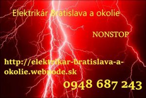 elektrikár Pre panelové byty -elektrikár Bratislava