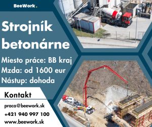 Strojník betonárne